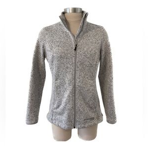 Sun Ice Stormpack Light Grey Fleece Full Zip Sweater Jacket Ladies Size Small